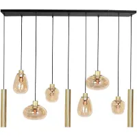 Steinhauer Hanglamp Reflexion 9-lichts Amber glas