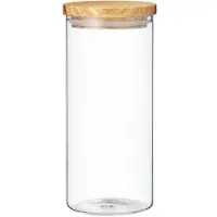 Ambition Glazen potten, voorraadpotten, glazen dozen, houten deksels, muesli-potten, rijstpotten, glazen dozen