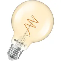 Osram Vintage 1906 LED E27 Globe Filament Twist Goud 4.9W 470lm - 927 Zeer Warm Wit | Beste Kleurweergave - Dimbaar - Vervangt 40W