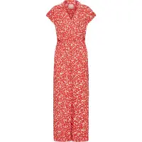 Ichi IHMARRAKECH AOP JS9 Dames Jumpsuit - FIERY RED FLOWER