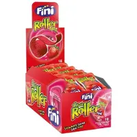 Fini Zure Roller Aardbei Zakjes (18×20 gram)