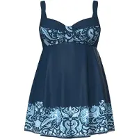 Ulla Popken Badpakjurk donkerblauw