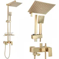 REA Jack Regendouche Geborsteld Goud 102cm