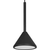 Osram Decor Fuji, decoratieve hanglamp, 1-lamp, 5W, 930 warm wit, 180lm, 3000K, niet dimbaar, IP20, zwart, staal, 120 mm, lamp niet vervangbaar