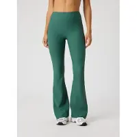 Björn Borg Studio Ribbed Flare Tights Regular Groen | Maat: M