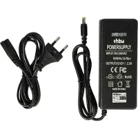 VHBW E-Bike / Pedelec / E-Scooter accu oplader 42V / 2,2A / 100W met 5,5mm x 2,1mm connector voor 36V accu's