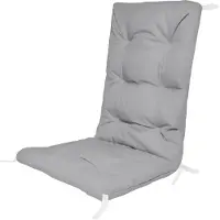 Ferocity - Tuinstoelkussens - Comfortabel, duurzaam - Voor meubels van pallets - 130 x 50 x 5cm - Polyester - Grijs