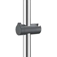 Delabie Glijstuk voor handdouche voor douchestang Helder antraciet grijs HR nylon