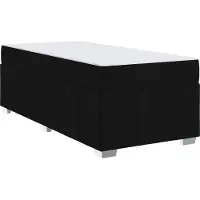 vidaXL Bedframe met matras Zwart 90 x 200 cm Stof