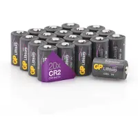 GP Extra Lithium CR2 batterij - 20 stuks batterijen CR2 3V (DLCR2, CR15H270, CR17355 ) voor Smart Home, outdoor applicaties, Golf-afstandsmeter enz.