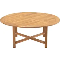 Lesli Living Teak eettafel Ø120x75 cm - bruin