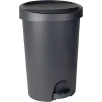 Eda Plastiques EDA 010639 G.ANT CX EDA Tret-Abfallbehälter Stepy, 70 L, PP, anthrazit