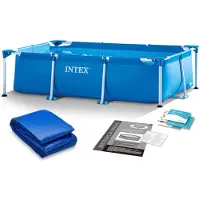 Intex Frame tuinzwembad 220 x 150 x 60 cm 2 in 1 28270