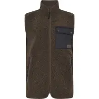 Didriksons Rasmus, fleecevest, heren, dark mocha