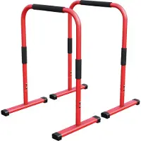 Gorilla Sports Dip Bars Deluxe Rood