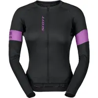 SCOTT Jersey Woman Endurance Pro LS Black liquid Purple