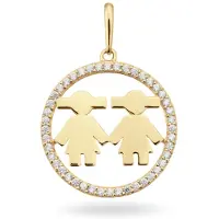 Glow - 14K Gouden Bedel Voor Dames
