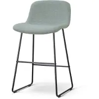 Nolon Nino-Mats barkruk saliegroen - zwart onderstel - 65 cm