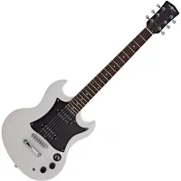 Gear4Music Brooklyn Electric Guitar by White