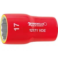 Stahlwille 12171 VDE-16 02380016 Dubbel zeskant Dopsleutelinzetstuk 16 mm 3/8 (10 mm)
