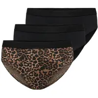 ONLY GIRLS Onderbroek 'KOGLOLA' lichtbruin / zwart