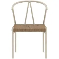 Ebuy24 Alfons tuinstoel beige.