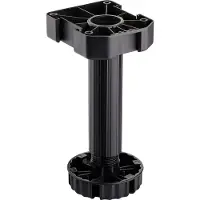 Sotech 40 stuks meubelpoot zwart, hoogte: 150 mm, verstelbaar, belastbaarheid: 500 kg per stelvoet