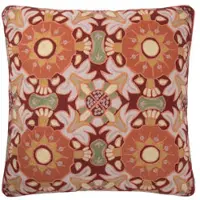 Sissy-Boy Donkerrood kussen met mozaïek print