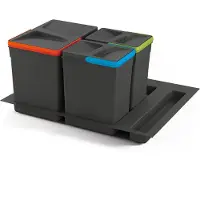 Emuca Set Containers Met Recyclebasis Voor Keukenlade