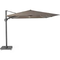 Platinum Challenger T2 glow premium parasol 300x300 cm antraciet havanna