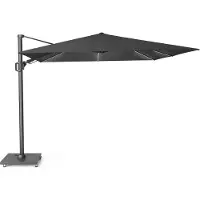 Platinum Challenger T² Glow zweefparasol - premium doek | 300x300cm | Faded Black
