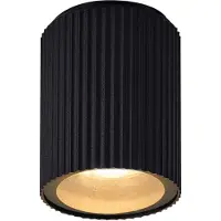 Nordlux Buitenverlichting , Kyklop Ripple, dimbare, Zwart, Terras, Aluminium, Modern