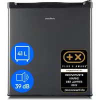 Medion minikoelkast (met ijscompartiment, 41 liter inhoud, klein, in hoogte verstelbare poten, voor ijsdrankjes, verwisselbaar deurscharnier, MD37724)