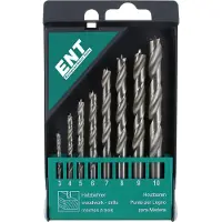 ENT DURADRILL 8-dlg. houtboorset 3-10mm, hele maten - 7909248