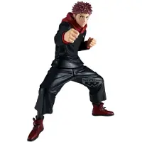 Banpresto Jujutsu Kaisen Grandista Itadori Yuji Figuur, 23 cm, zwart. Kleur: zwart. One size