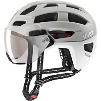 Uvex finale visor, fietshelm, lichtgrijs/wit