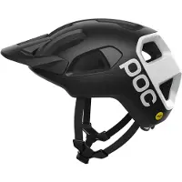 POC - MTB helmen - Cularis Uranium Black Matt/Hydrogen White voor Unisex - Maat 55-58 cm - Zwart