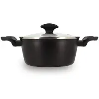 Menastyl Dutch oven - MENASTYL - 6020646 - Gesmeed aluminium - 20 cm - Zwart - Geschikt voor alle warmtebr...