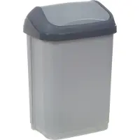 Keeeper Prullenbak - 10 l - kunststof - grijs