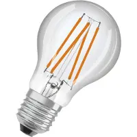 Osram Star+ LED-lamp met daglichtsensor, geschikt voor E27-fitting, filament-design, warm wit (2700K), 806 lumen, vervangt traditionele 60W lampen, niet dimbaar, verpakking met 1 stuk