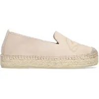 Manfield Taupe suède espadrilles | Maat 36