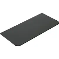 Wiesbaden Topblad novira 100x48 cm afgeronde hoeken mat zwart