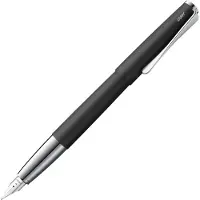 Lamy Studio LX-All-Black Vulpen – universele vulpen in een elegant, volledig metalen behuizing – met propellerclip en stalen penpunt in maat F – inclusief T 10 blauwe inktpatroon