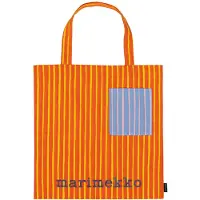 Marimekko Piccolo stoffen tas Oranje, met zak, 43x44