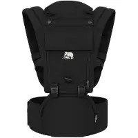 Deryan Pack Ergonomische draagzak - Babydrager + Opbergvakjes - Zwart
