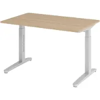 Hjh OFFICE PRO XTRA XB 12 SS - 120x80 Eiken Tafelhoogte I In hoogte verstelbaar