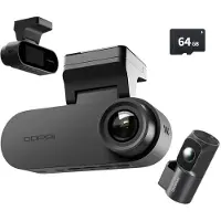DDPai Dashcam Auto Camera Voor en Achter - 4K Beeld - met 64GB SD Kaart - GPS - N2