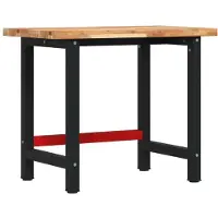Syfax Werkbank rechthoekig 100x60x83 cm massief acaciahout