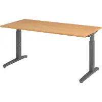 Hjh OFFICE PRO XTRA XB 16 GG - Beuken 160 x 80 Tafelhoogte I In hoogte verstelbaar