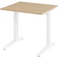 Hjh OFFICE PRO XTRA XB 8 WW - 80 x 80 Eiken Tafelhoogte I In hoogte verstelbaar